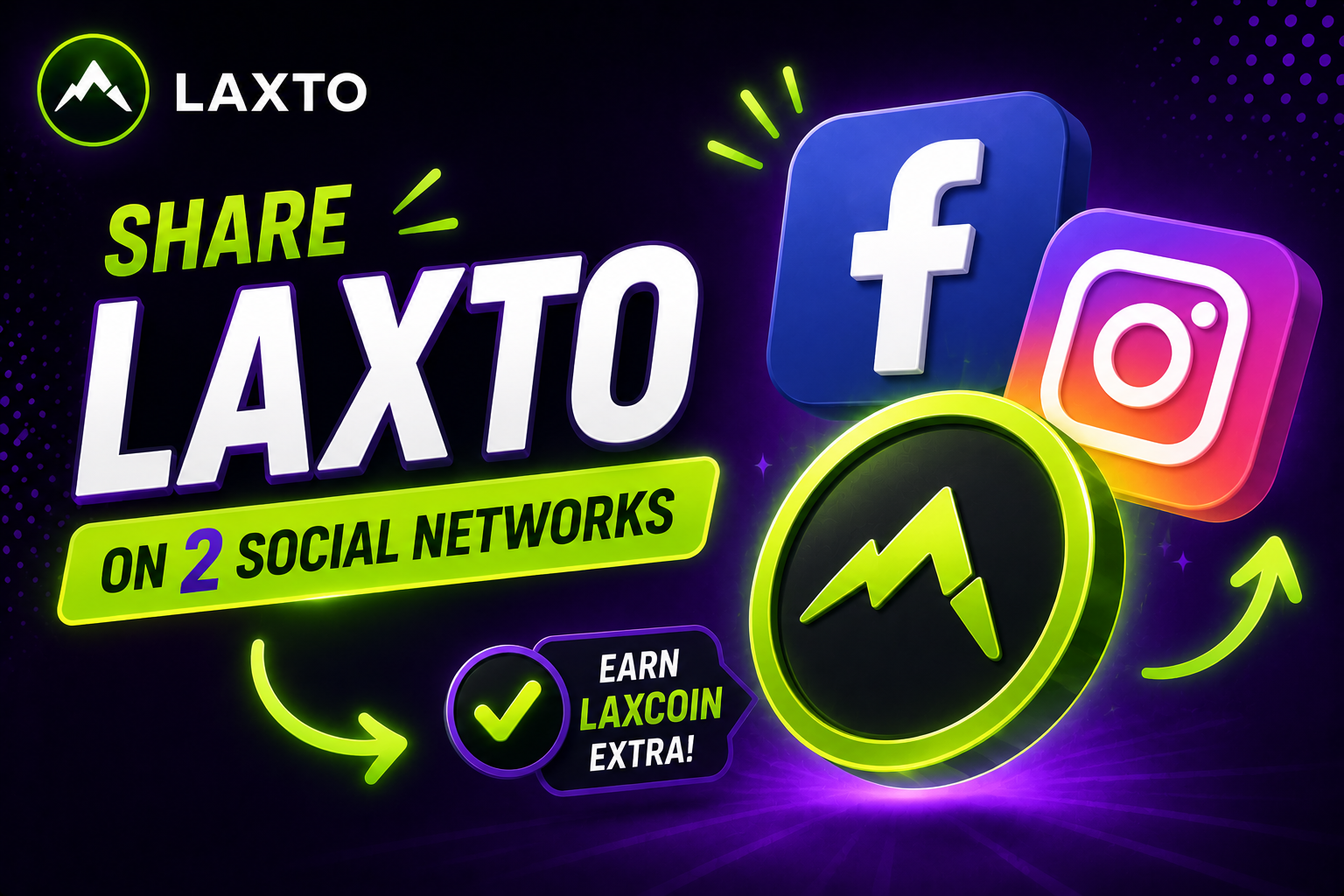 Comparte Laxto en 2 redes sociales